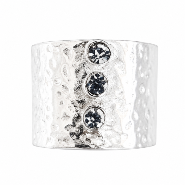 Anillo laminado en plata 1000