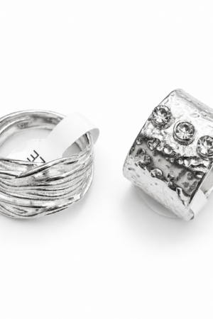 Anillo laminado en plata 1000