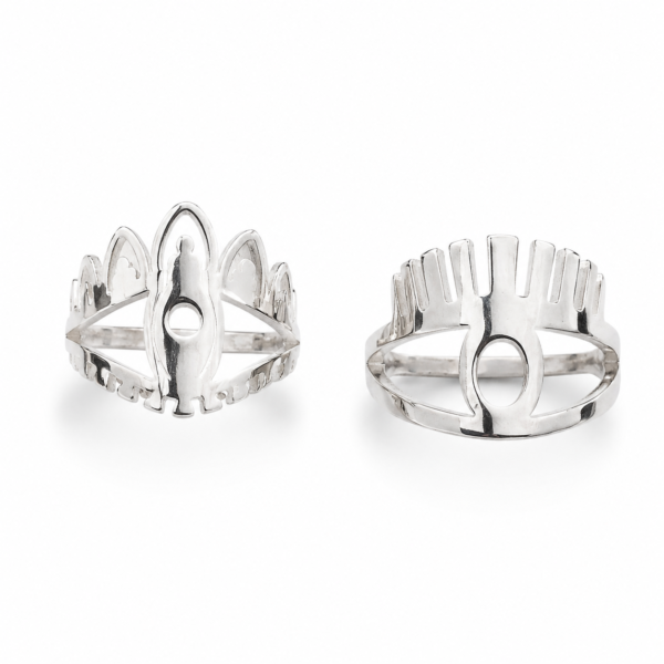 Anillo laminado plata 1000