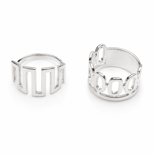 Anillo laminado plata 1000