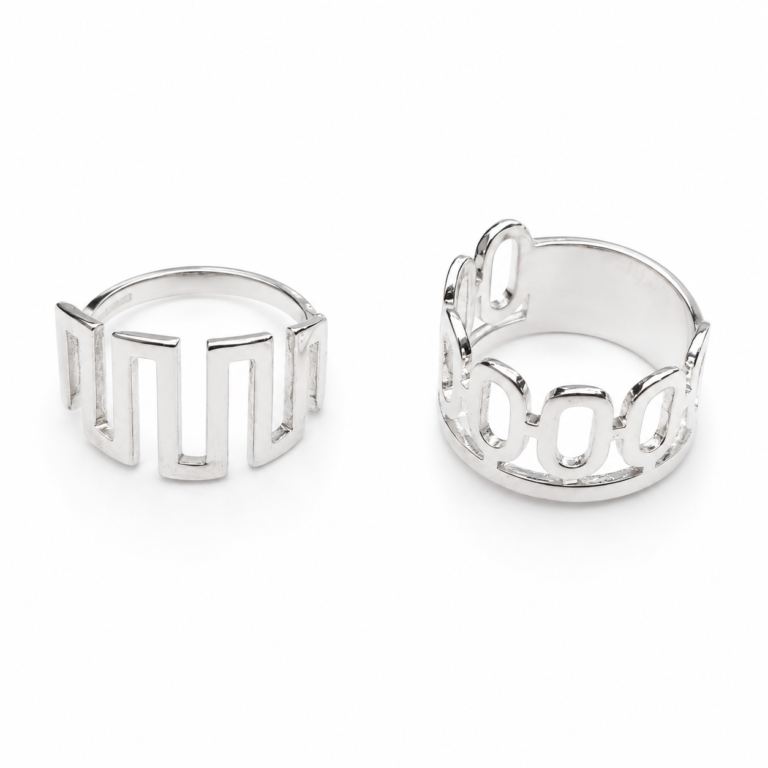 Anillo laminado plata 1000