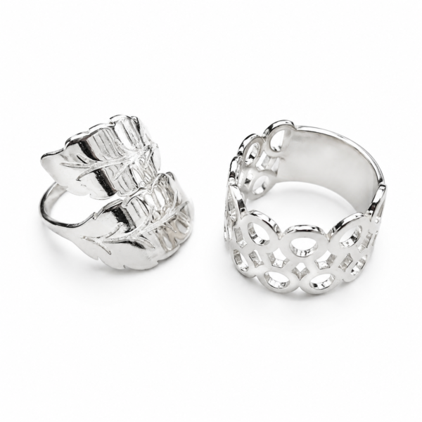 Anillo laminado plata 1000