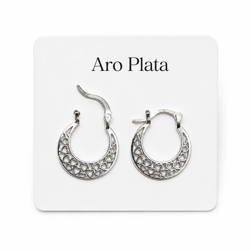 Aro Plata 925 Argolla plana mini