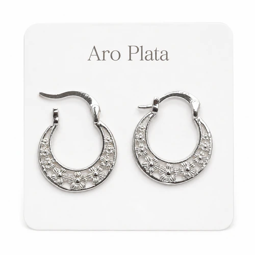 Aro Plata 925 Argolla plana mini