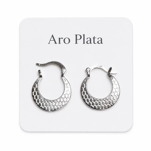 Aro Plata 925 Argolla plana mini