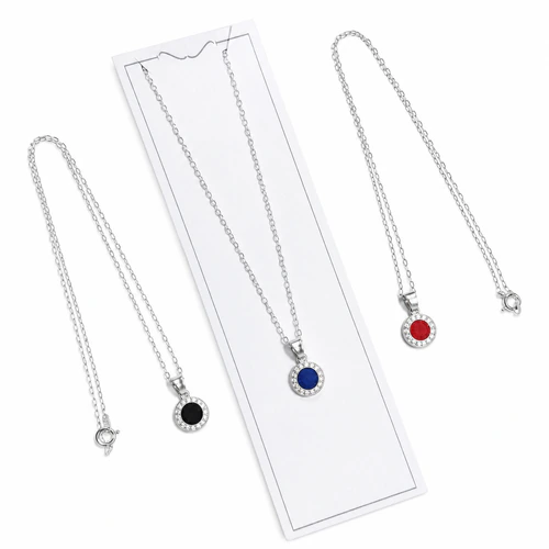 Conjunto plata Cadena + Dije esmaltado