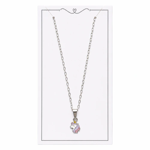 Conjunto plata Cadena + Dije esmaltado