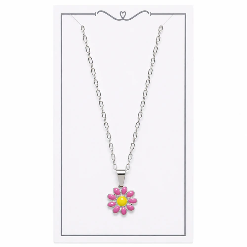 Conjunto plata Cadena + Dije esmaltado