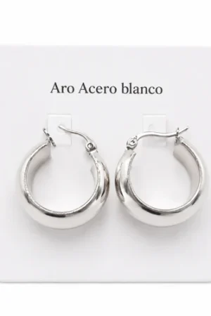 Aro AQ blanco argolla ancha