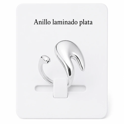 Anillo laminado plata 1000