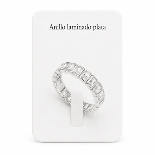 37220009-1 Anillo laminado plata 1000