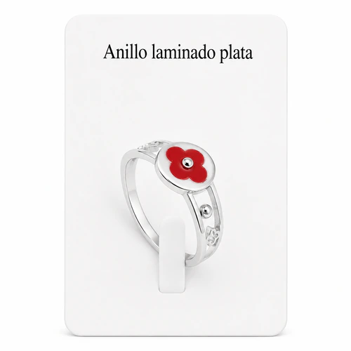 Anillo laminado plata 1000