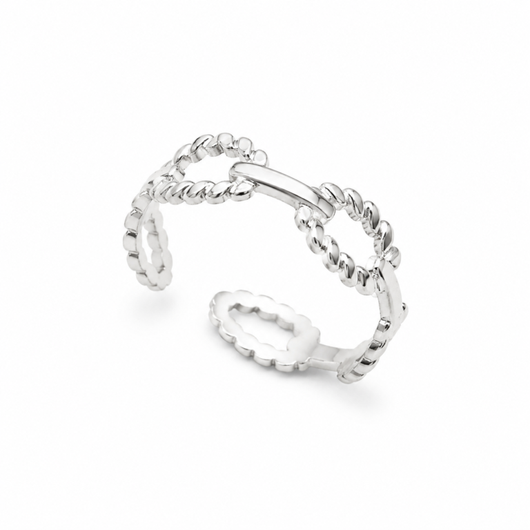 Anillo laminado plata 1000