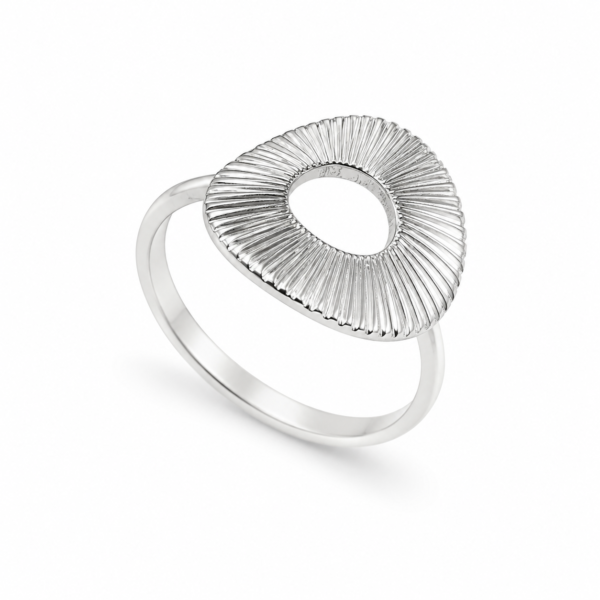 Anillo laminado plata 1000