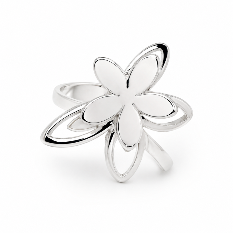 Anillo laminado plata 1000