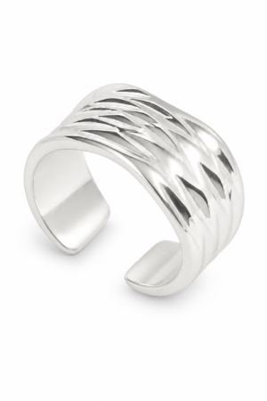 Anillo laminado plata 1000