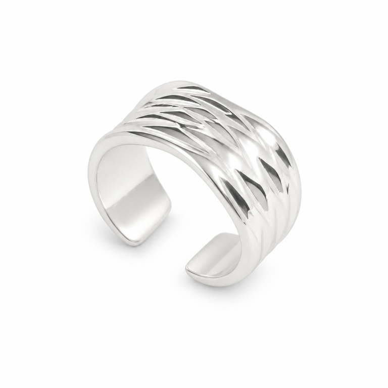 Anillo laminado plata 1000