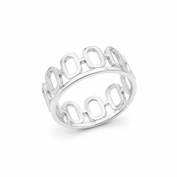 Anillo laminado plata 1000