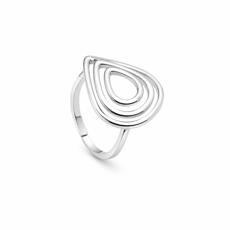 Anillo laminado plata 1000