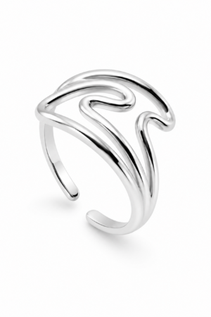 Anillo laminado plata 1000