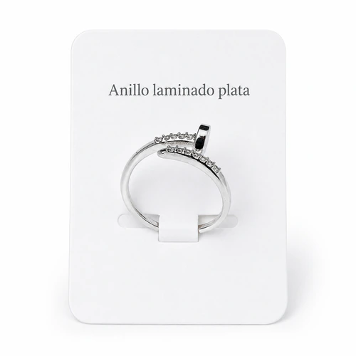Anillo laminado plata 1000