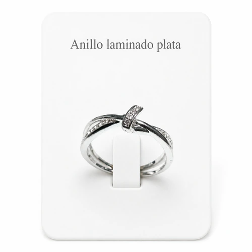 Anillo laminado plata 1000