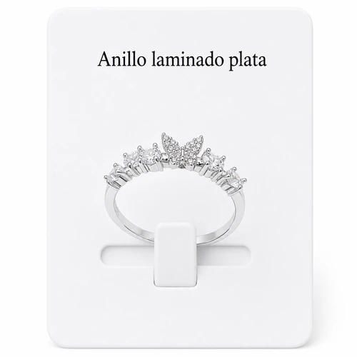Anillo laminado plata 1000