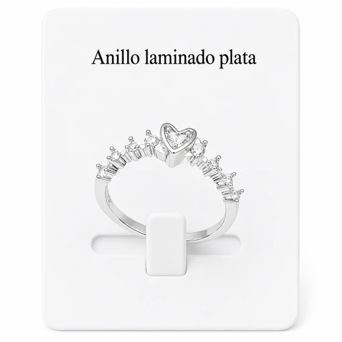 Anillo laminado plata 1000