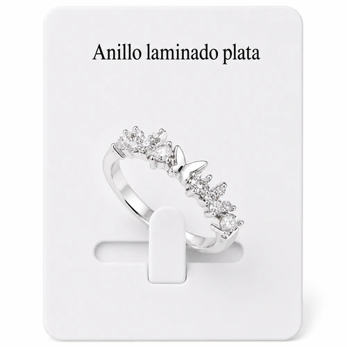 Anillo laminado plata 1000