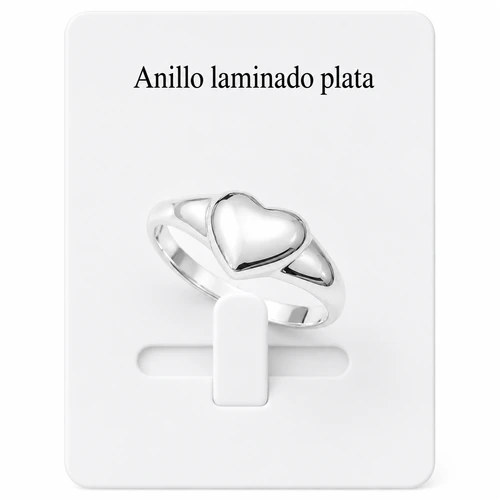 Anillo laminado plata 1000