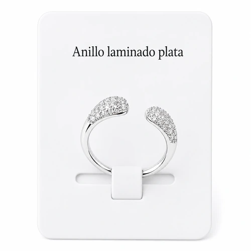 Anillo laminado plata 1000