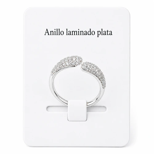Anillo laminado plata 1000