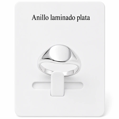 Anillo laminado plata 1000