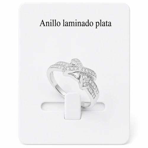 Anillo laminado plata 1000