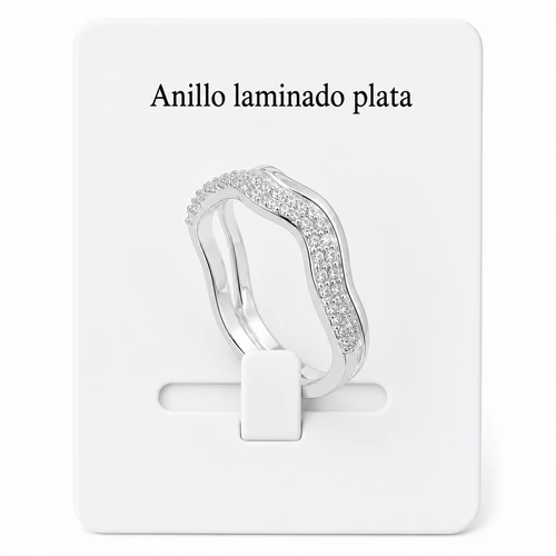 Anillo laminado plata 1000