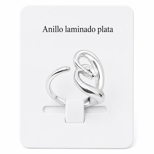 Anillo laminado plata 1000