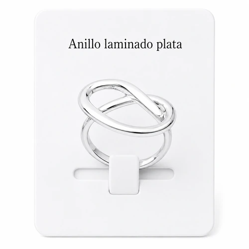 Anillo laminado plata 1000