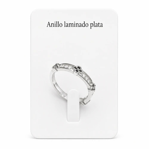 Anillo laminado plata 1000