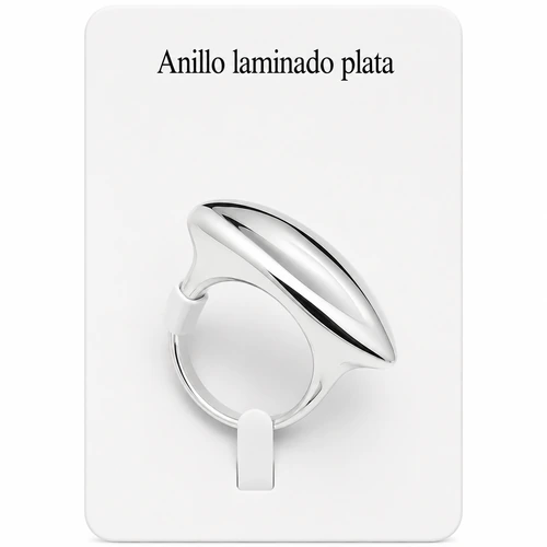 Anillo laminado plata 1000