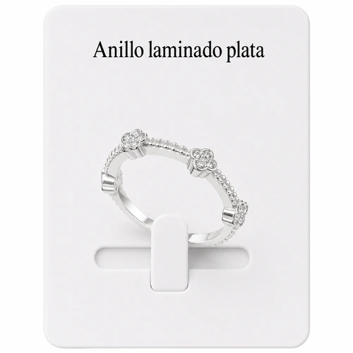 Anillo laminado plata 1000