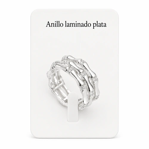 Anillo laminado plata 1000