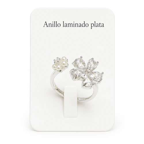 Anillo laminado plata 1000