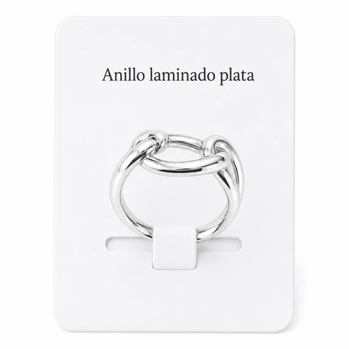 Anillo laminado plata 1000