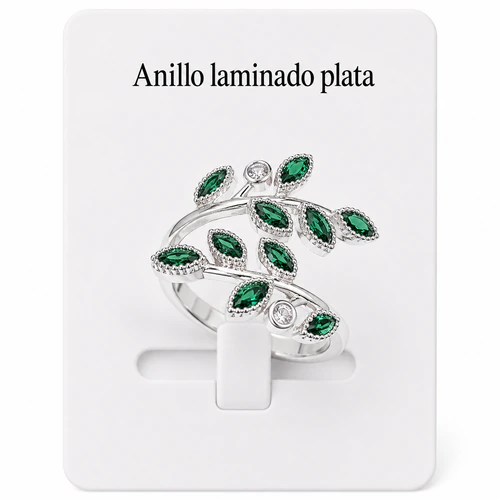 Anillo laminado plata 1000
