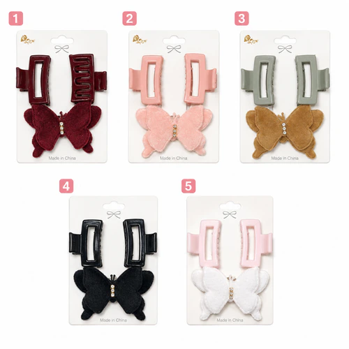 Blister 2 broches + pico mariposa