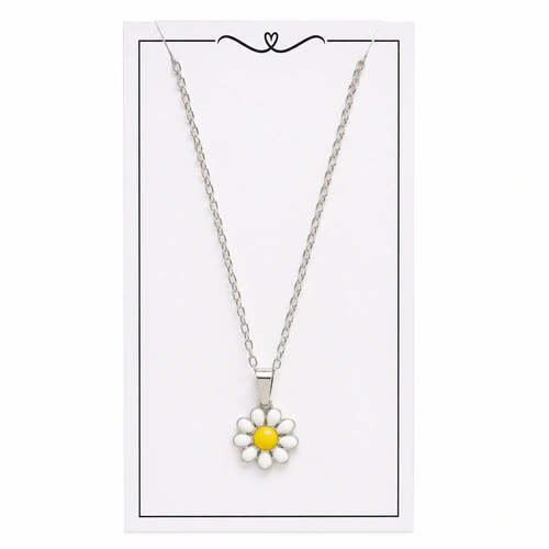 Conjunto plata Cadena + Dije esmaltado