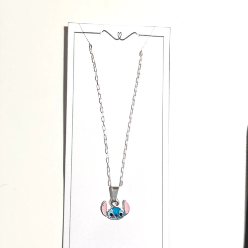 Conjunto plata Cadena + Dije esmaltado
