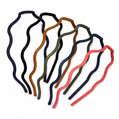 Vincha plastica finas x6 unidades