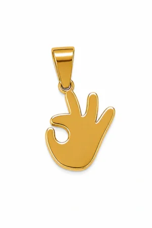 Dije Acero Dorado