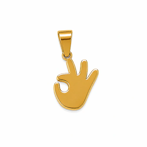 Dije Acero Dorado